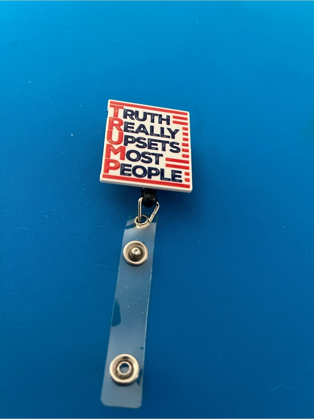 Political Badge Reel - Red, White & Blue